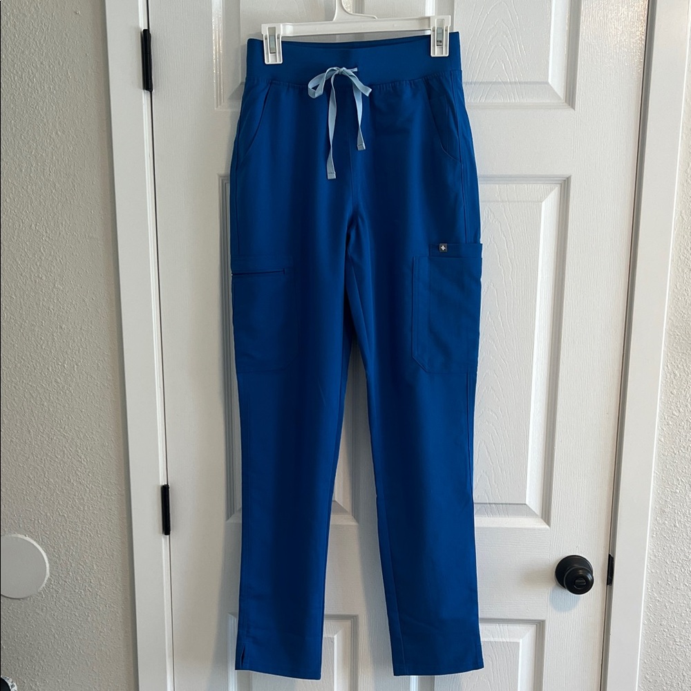 FIGS Royal Blue High Waisted Yola Skinny Scrub Pants